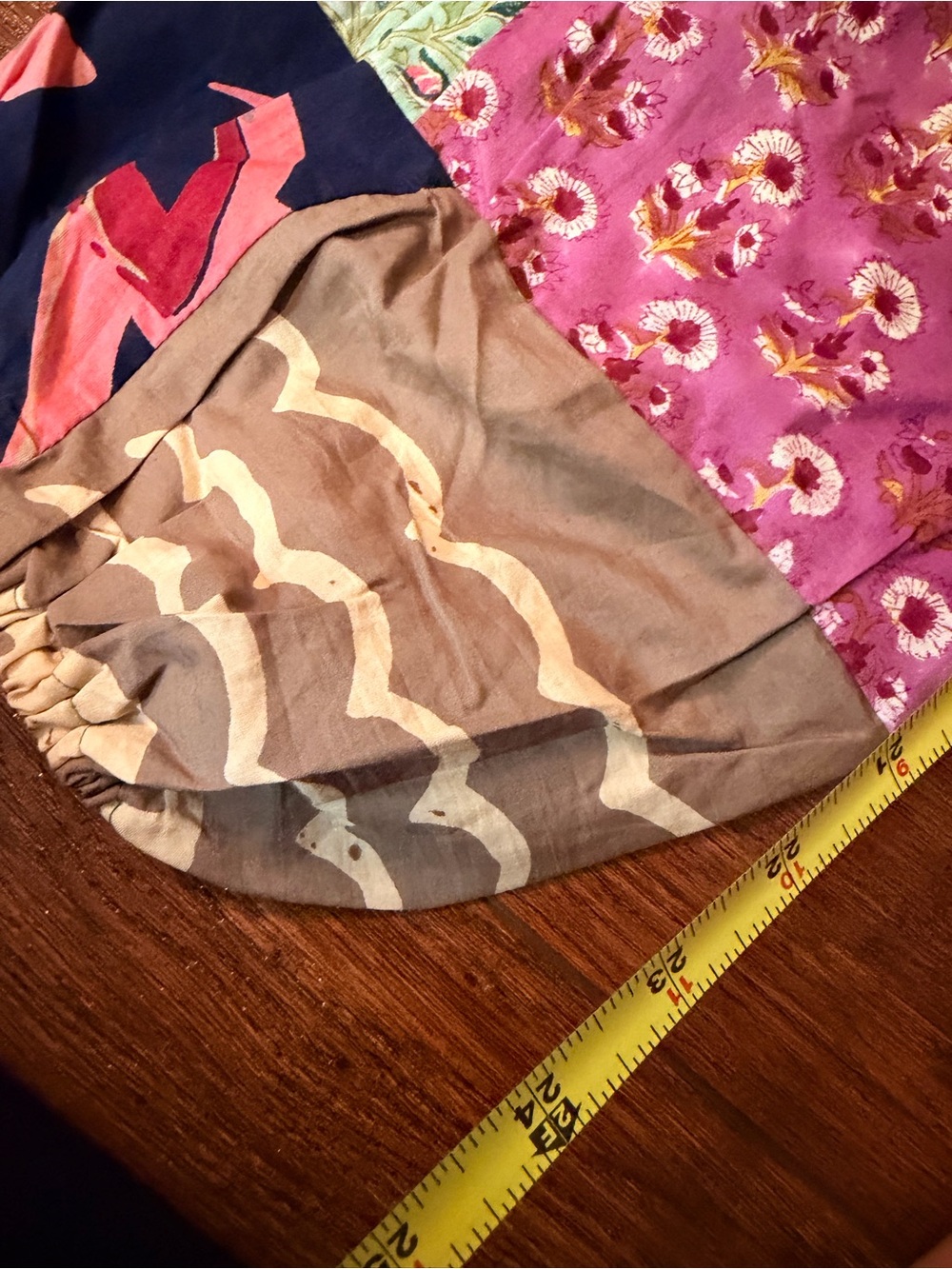 Ashley Taylor Multicolor Patchwork Track Joggers - Picture 7 of 8